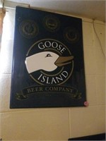 REPRODUCTION  "GOOSE ISLAND" WALL SIGN