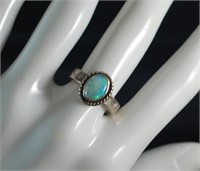 Sterling Ring w/Opalescent Stone