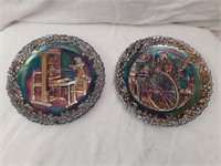 2 Fenton Collector Plates