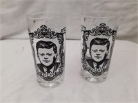 2 John F Kennedy Comm. Glasses