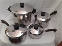 Set of Revere Ware Cookware