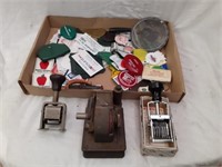 3 Vintage Numbering Stamps and PA advertising