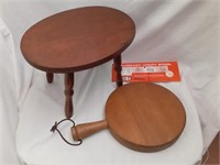 Mahogany Utility Stool and other Top