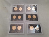 6 24 kt.  Gold-plated State Quarters
