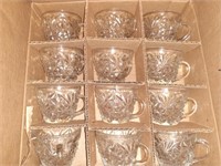 Anchor Hocking Punch Bowl w/ 12 cups in Box