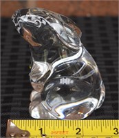 Baccarat France Crystal Rabbit figure 3.5"