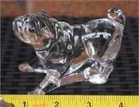 Baccarat France Crystal Pug Dog figure 4"