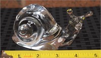 Baccarat France Crystal Snail figure 5"
