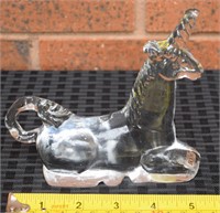 Kosta Boda Sweden Glass Flatback Unicorn figure