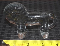 Kosta Boda Sweden Glass Flatback Lion figure
