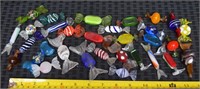 Large Lot of Italian blown glass candy decor