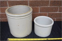 2 - Stoneware crocks