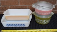 Vintage Pyrex FireKing & Glasbake containers