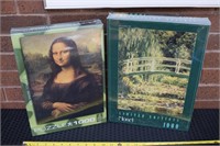 (2) New 1000pc puzzles Mona Lisa & Monet LE