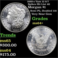 1880-s Vam 12 8/7 Spikes Hit List 40 Morgan $1 Gra