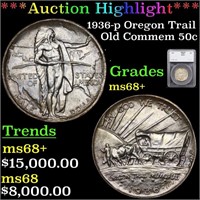 *Highlight* 1936-p Oregon Trail Old Commem 50c Gra