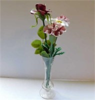 Maestricht Holland crystal vase - 5 porcelain
