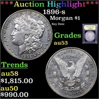 *Highlight* 1896-s Morgan $1 Graded Select AU