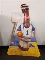 (4) Budweiser Basketball Standup Displays