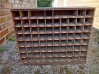 Wood Cubby Hole Bolt Cabinet