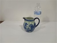 Small Flow Blue Pitcher 4"H