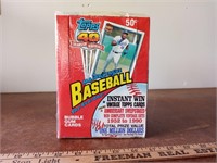 Unopened Box of Topps Baseball Cards 1991