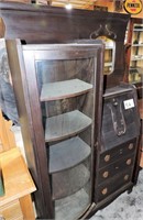 Antique Curio Secretary