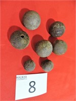 Vintage Steel Civil War Cannon Balls 1861-1865