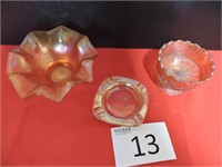 Marigold Carnival Glass Lot