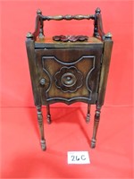 Antique Humidor Smoking Table