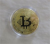 24kt Gold Plated Commemorative Bitcoin