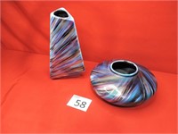 MCM two Ceramic "Van Teal" Vases