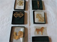 Virginia Metalworks Brass Handcrafted Jewelry Lot