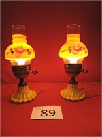 Pair of Vintage Electric Lamps