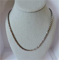 Sterling Silver Rope Chain.