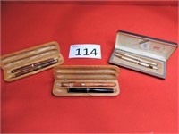 3 Set of Vintage Boxed Mechanical Pen Sets