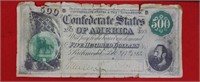 Confederate $500 Bill