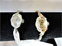 Two Womens Vintage 14K Gold Watches