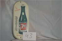 7 UP THERMOMETER, 6.5X15.5