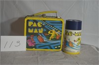 1980 PAC MAN LUNCHBOX WITH THERMOS