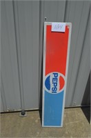 PEPSI DOUBLE SIDED METAL SIDE 10X48