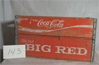 BIG RED, COCA COLA WOODEN CRATES 1977