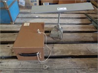 Retro Metal Desk Lamp & Metal Box