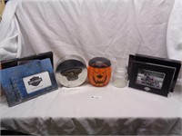 HD Frames, Halloween Candle, Jar, Candy Tin