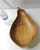 Pear Shape Wooden Bowl