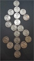 Roll of 20 Walking Liberty Half Dollars 401K 2.0!