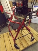 Mobility Walker w/Brakes & Seat  -- 300 Lbs Limit