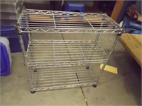 Small Stainless Steel 3 Shelf Rack