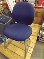 Blue Modern Padded Office Chair - Great Shape