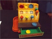 c. 1974 Fisher Price Cash Register w/ Coins